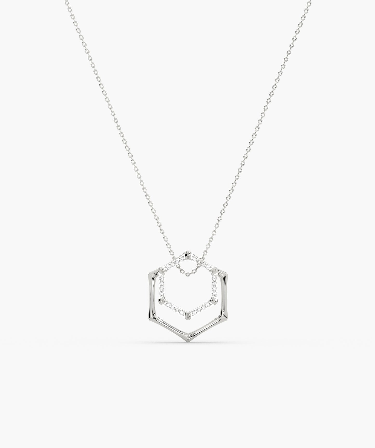 14K Gold Geometric Glint Necklace