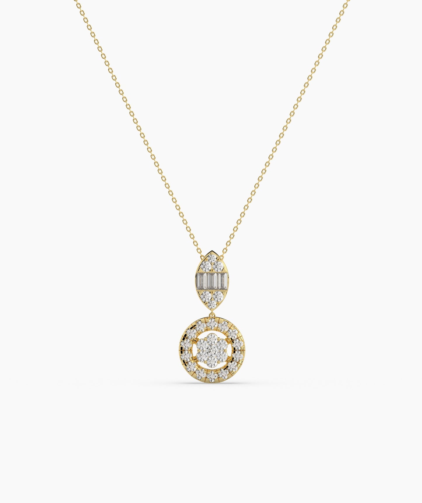 Modern Elegance Diamond Pendant