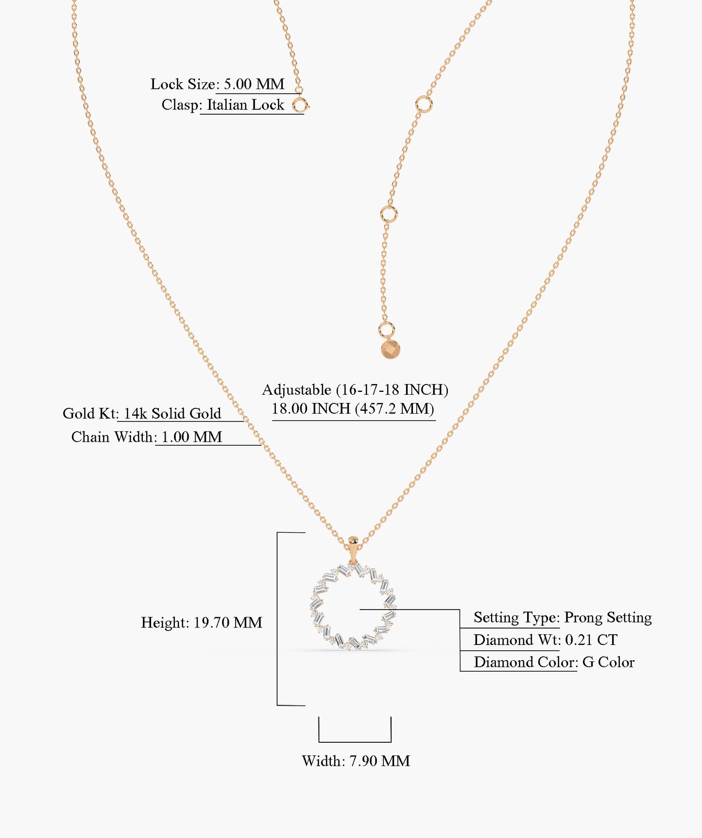 Golden Halo Diamond Necklace