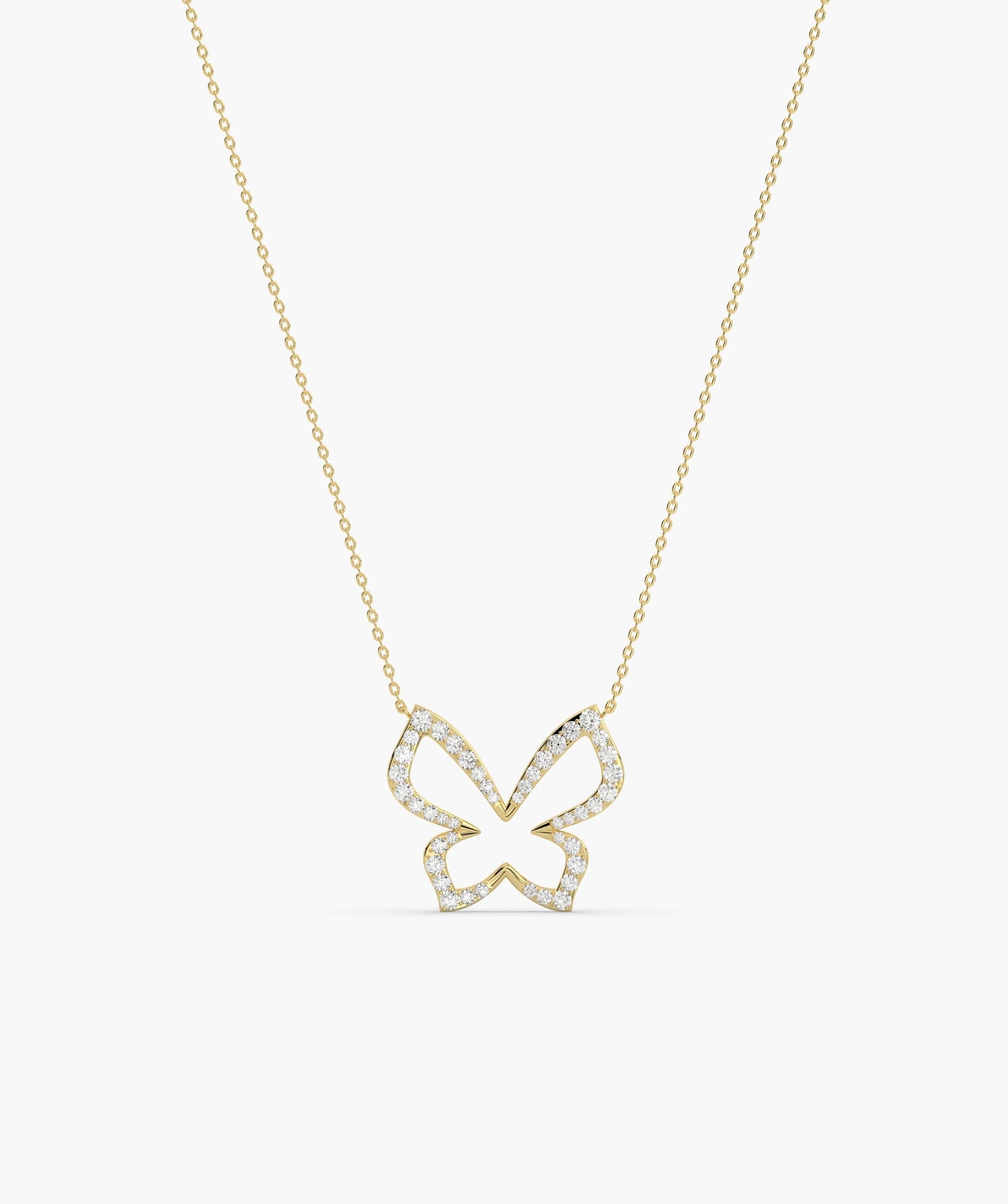 14K Gold Butterfly Brilliance Necklace