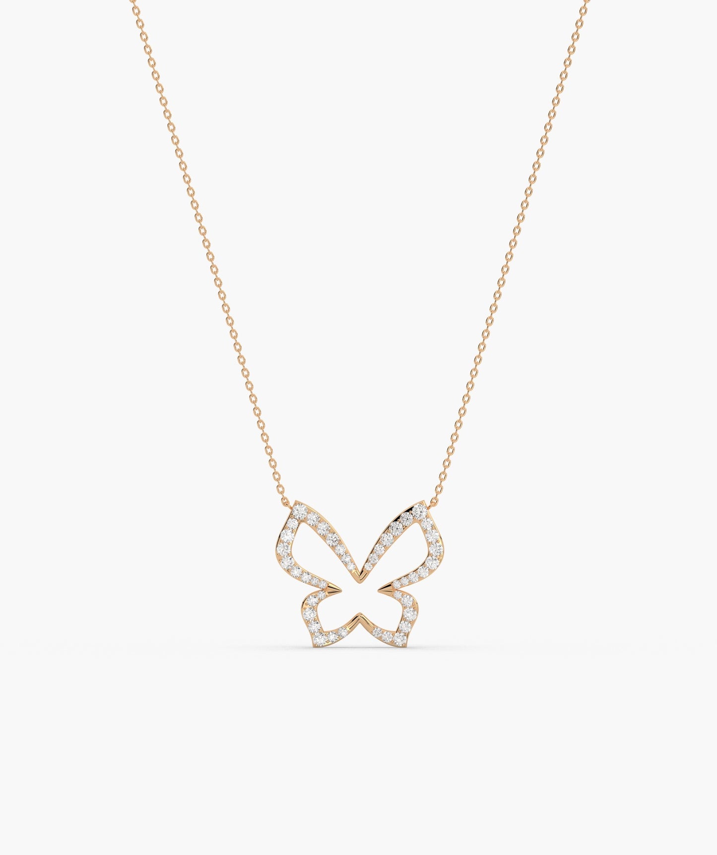 14K Gold Butterfly Brilliance Necklace