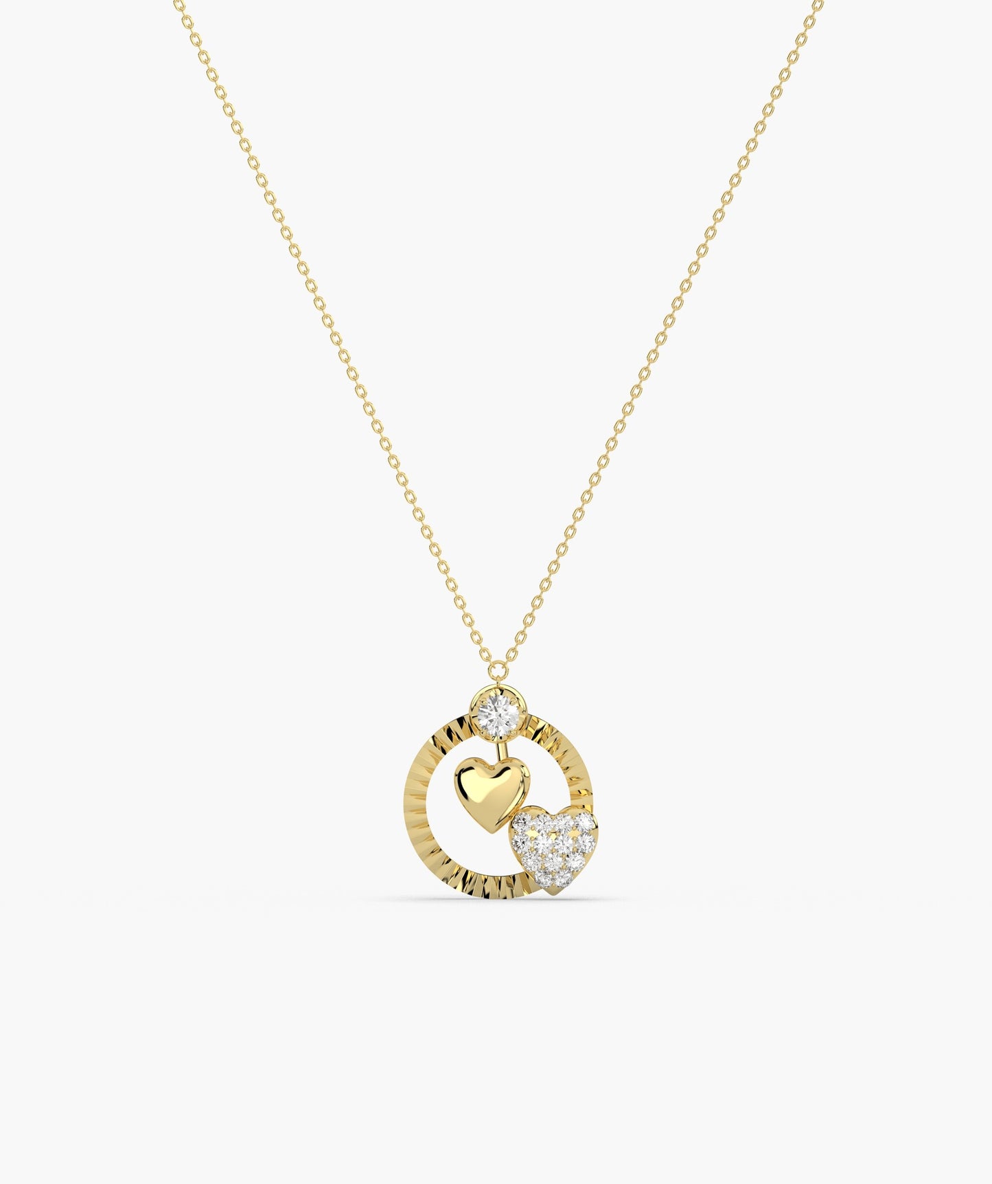 Lustrous Love Circle Pendant
