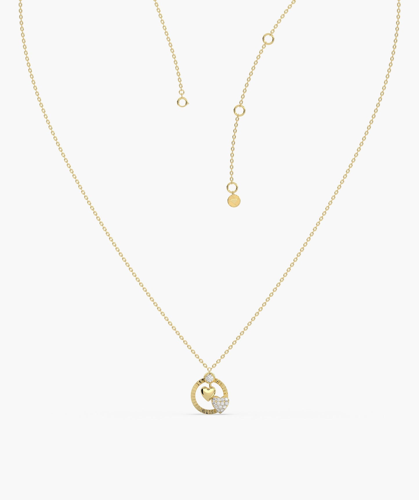 Lustrous Love Circle Pendant