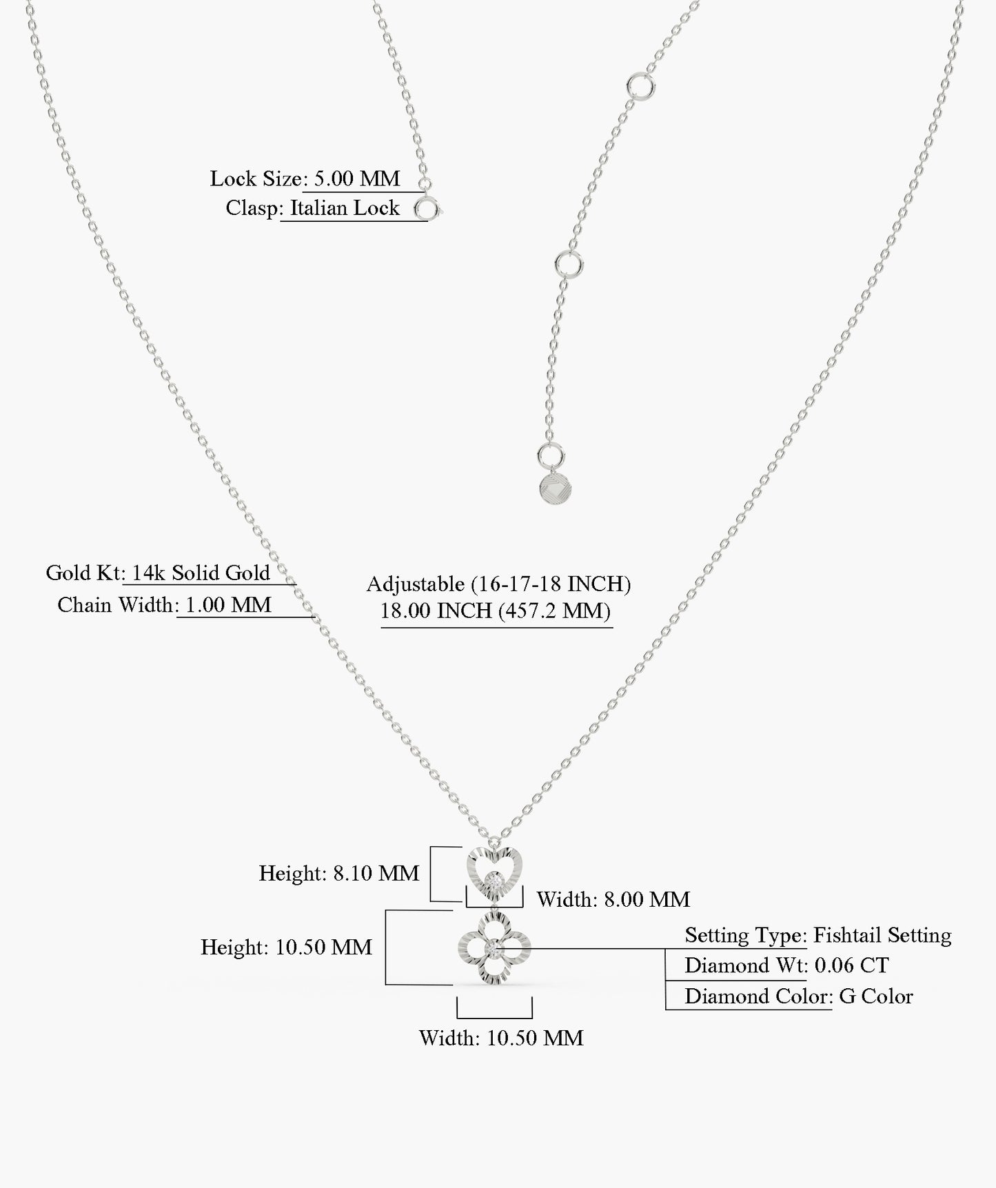 Heart & Bloom Gold Necklace