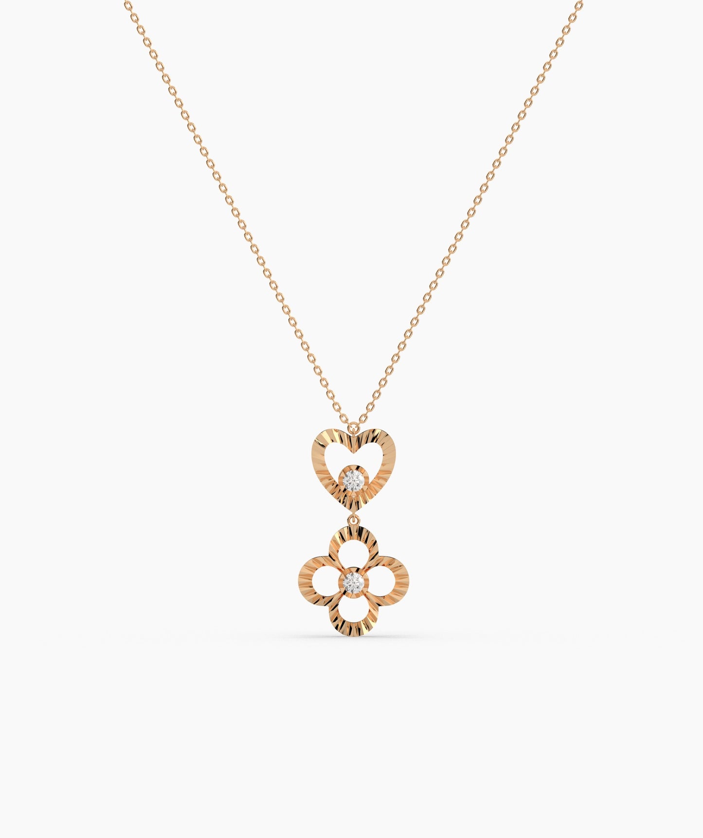 Heart & Bloom Gold Necklace