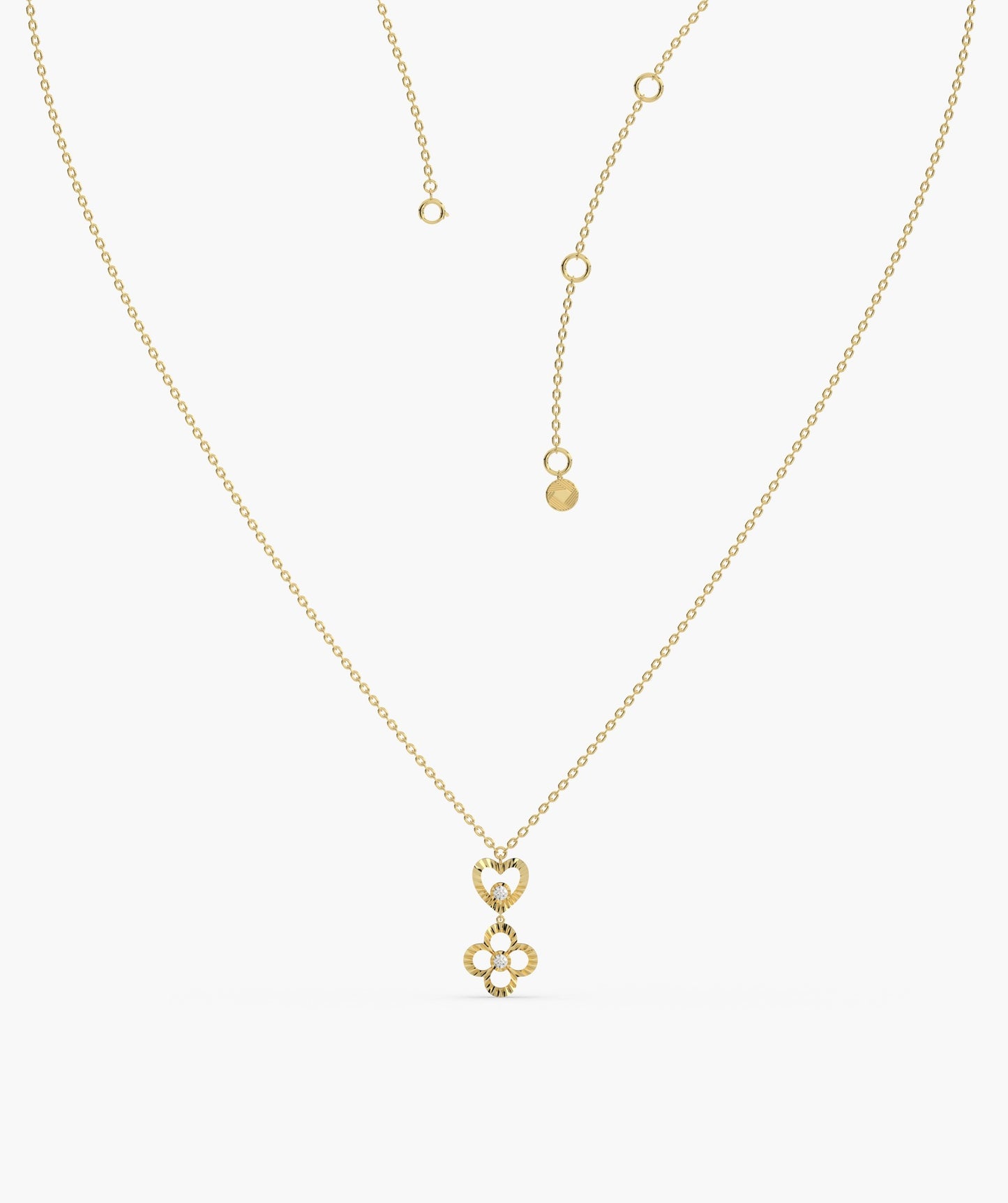 Heart & Bloom Gold Necklace