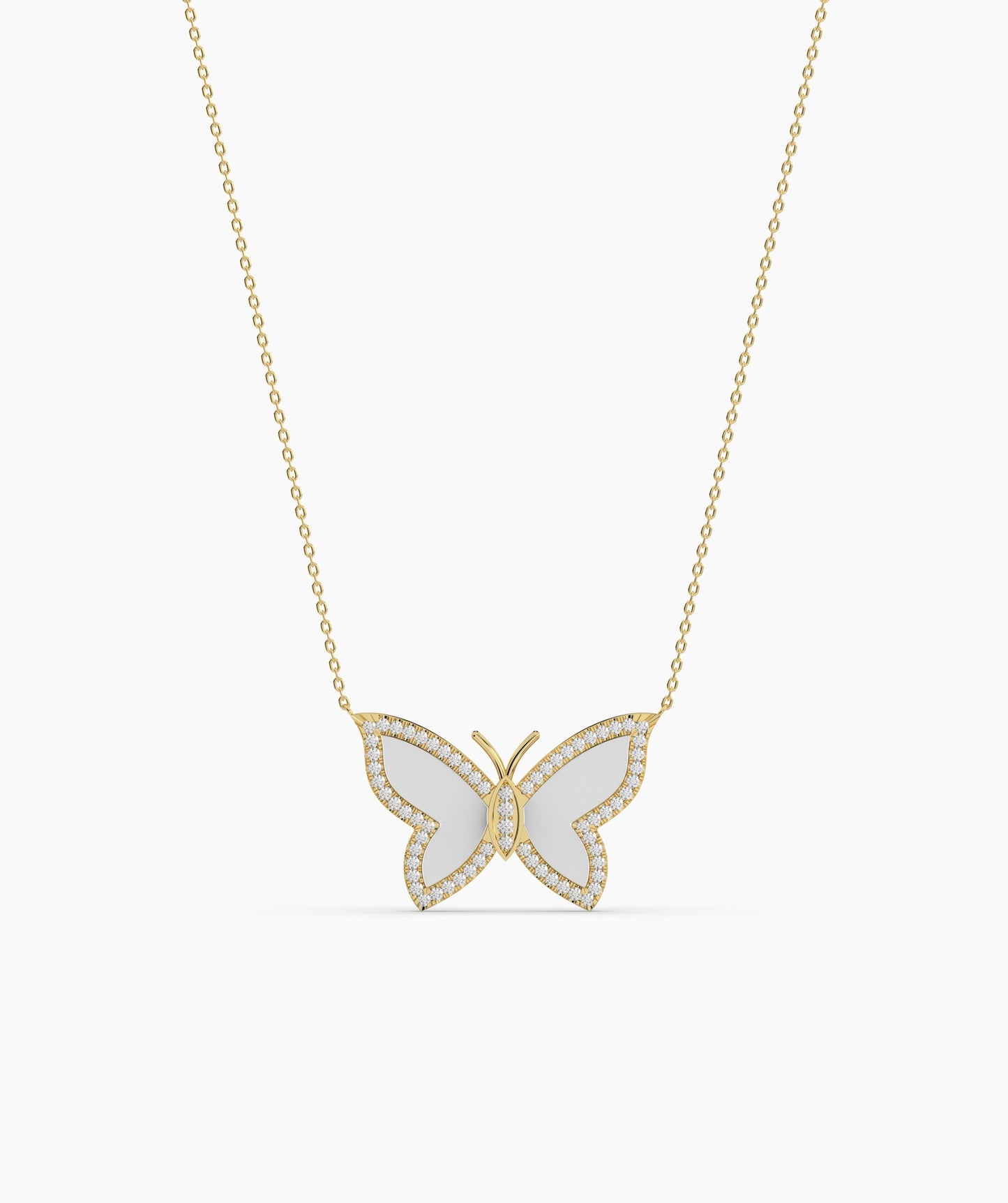Fancy Butterfly Gold Necklace