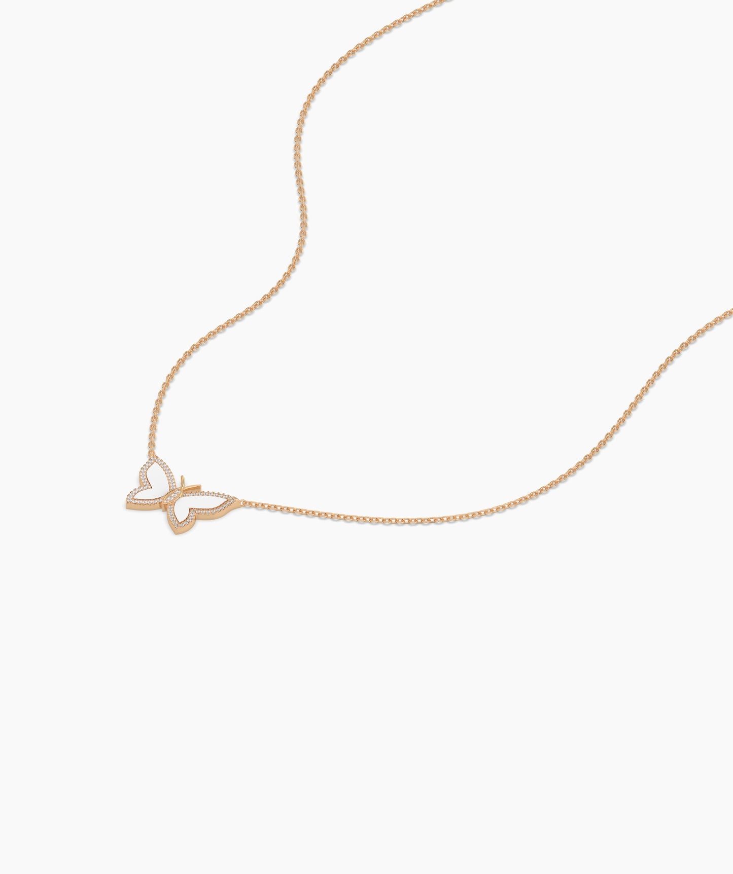 Fancy Butterfly Gold Necklace