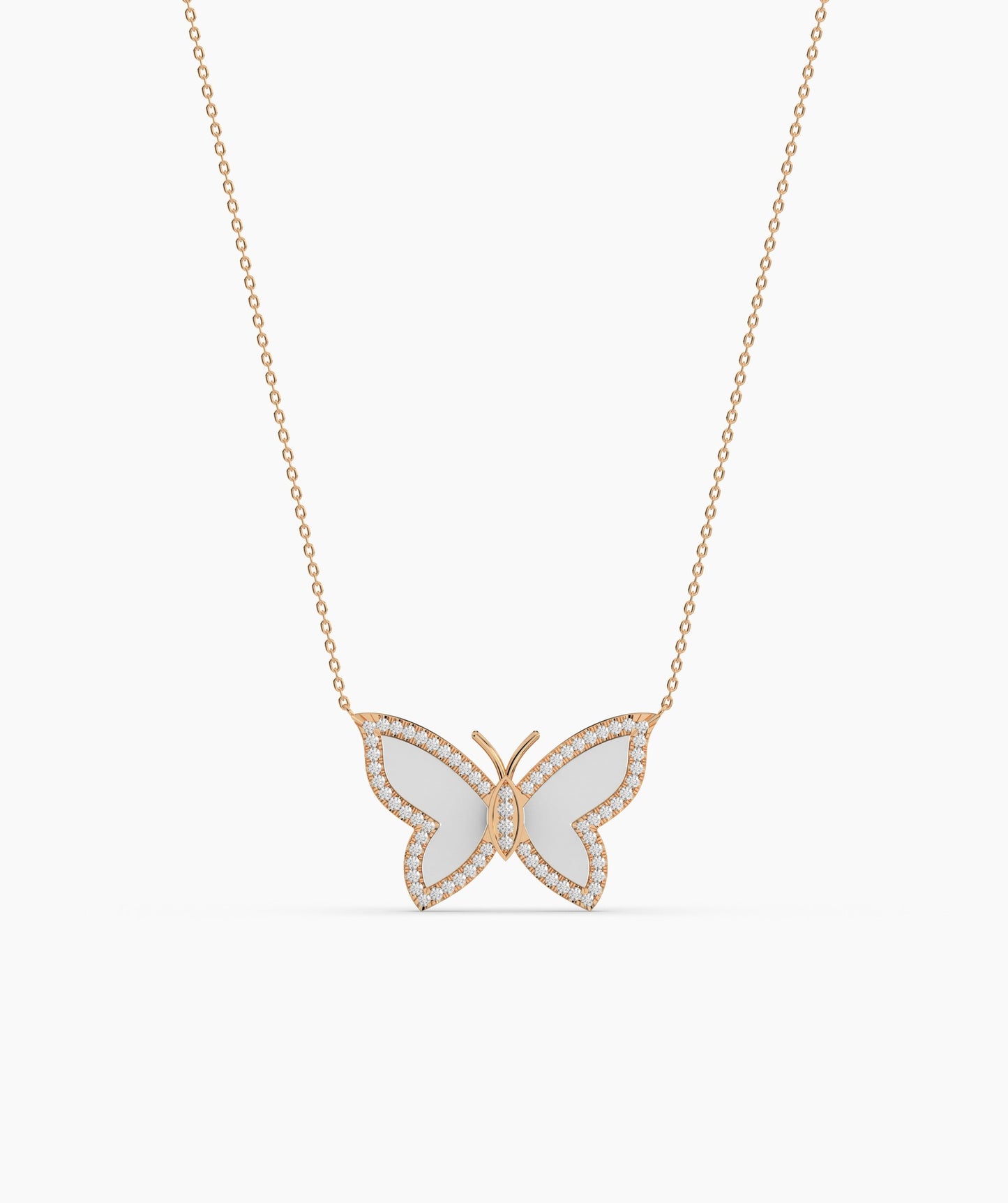 Fancy Butterfly Gold Necklace