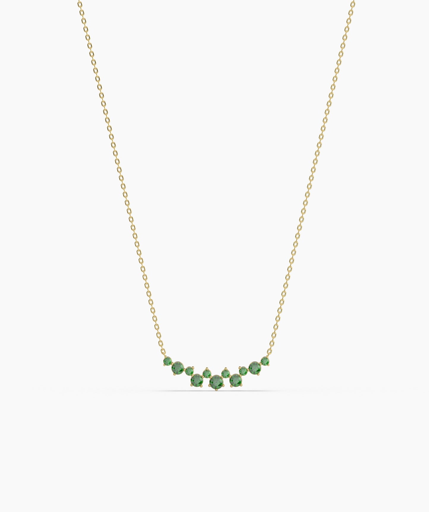 Green Harmony 14K Gold Necklace