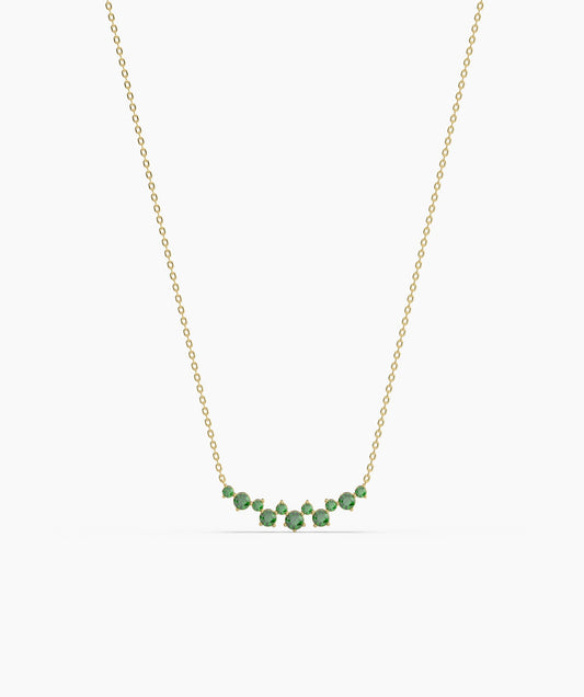 Green Harmony 14K Gold Necklace