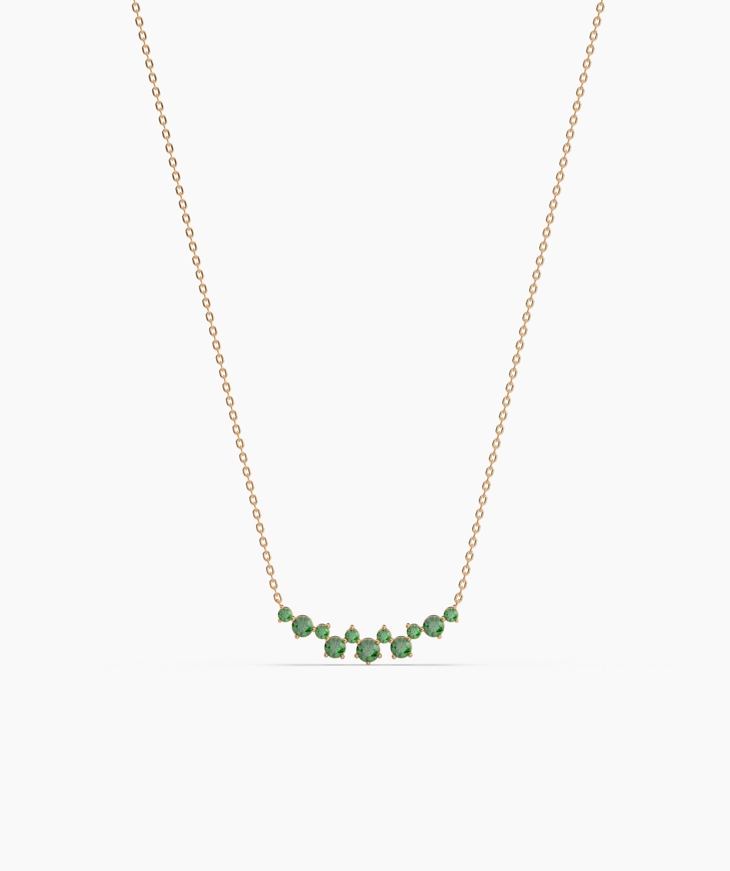 Green Harmony 14K Gold Necklace