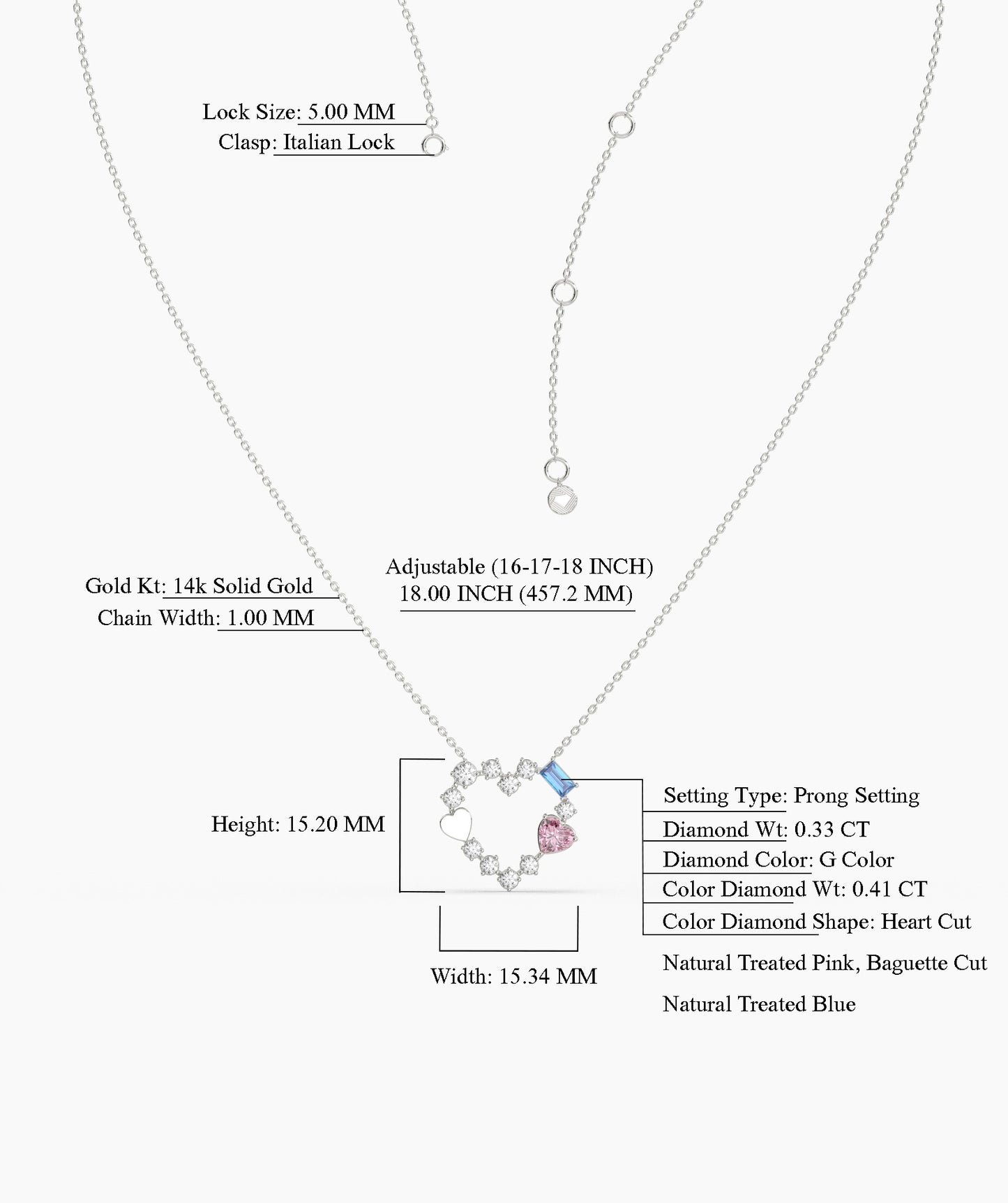 Charm of Love Diamond Necklace