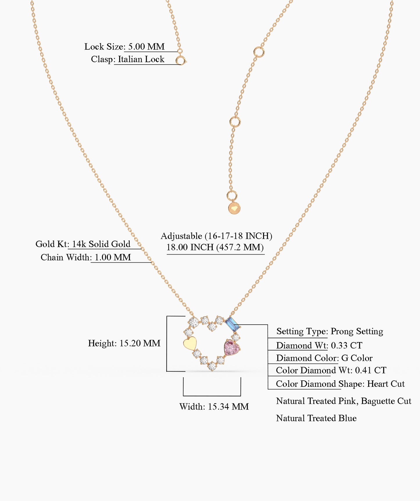 Charm of Love Diamond Necklace