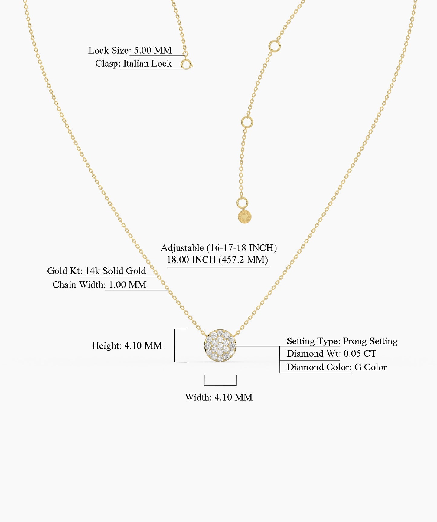 Dazzling 14K Gold & Diamond Necklace