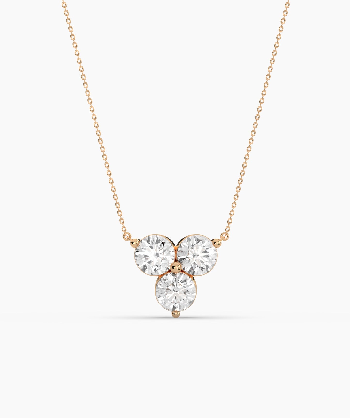 Gold Triangle Diamond Necklace