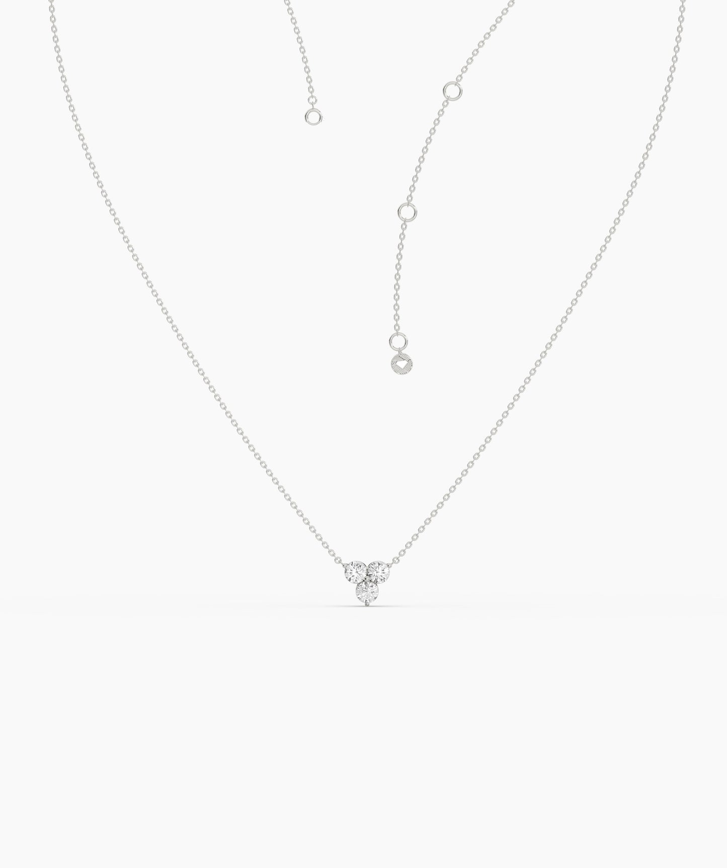 Gold Triangle Diamond Necklace
