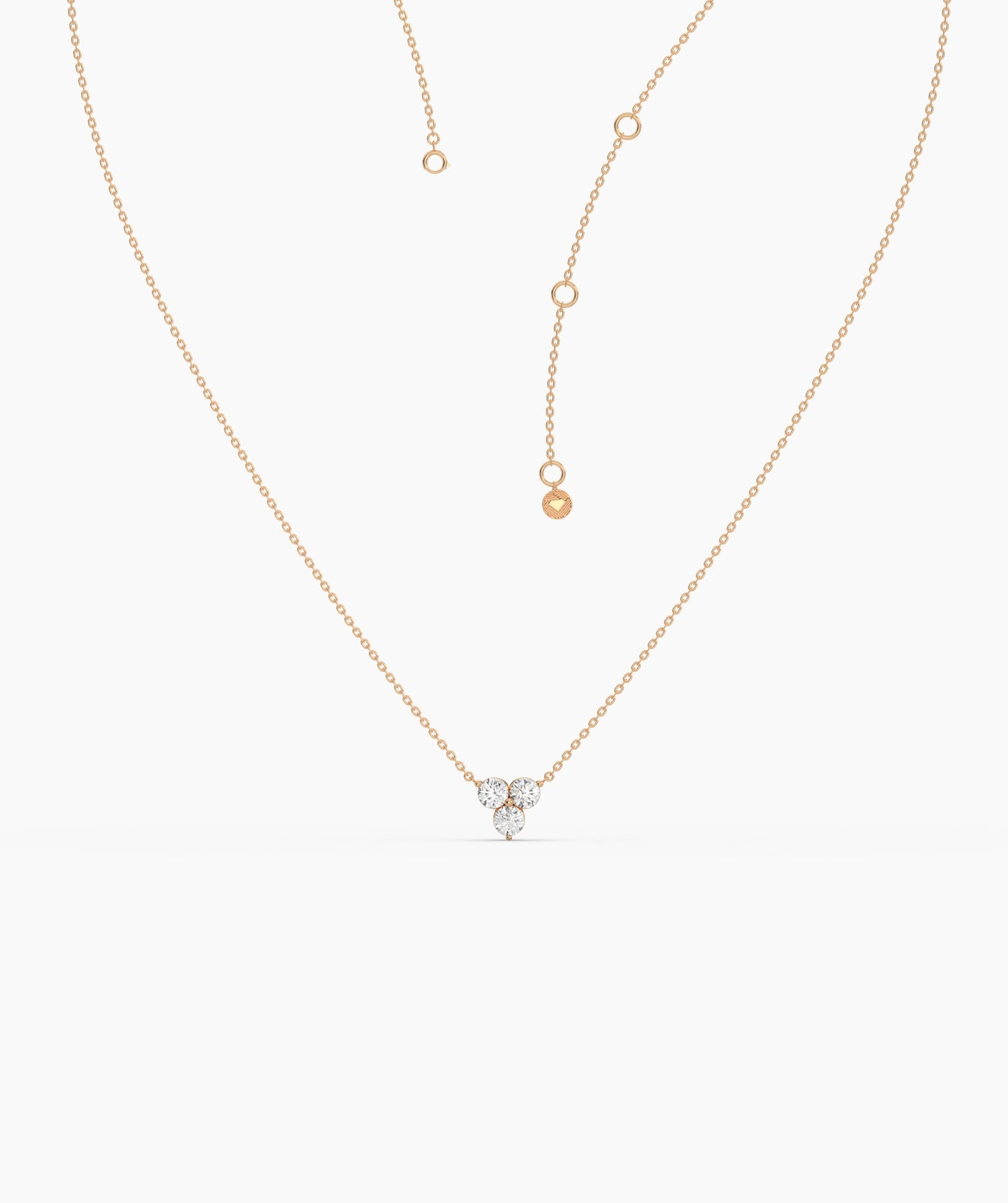 Gold Triangle Diamond Necklace