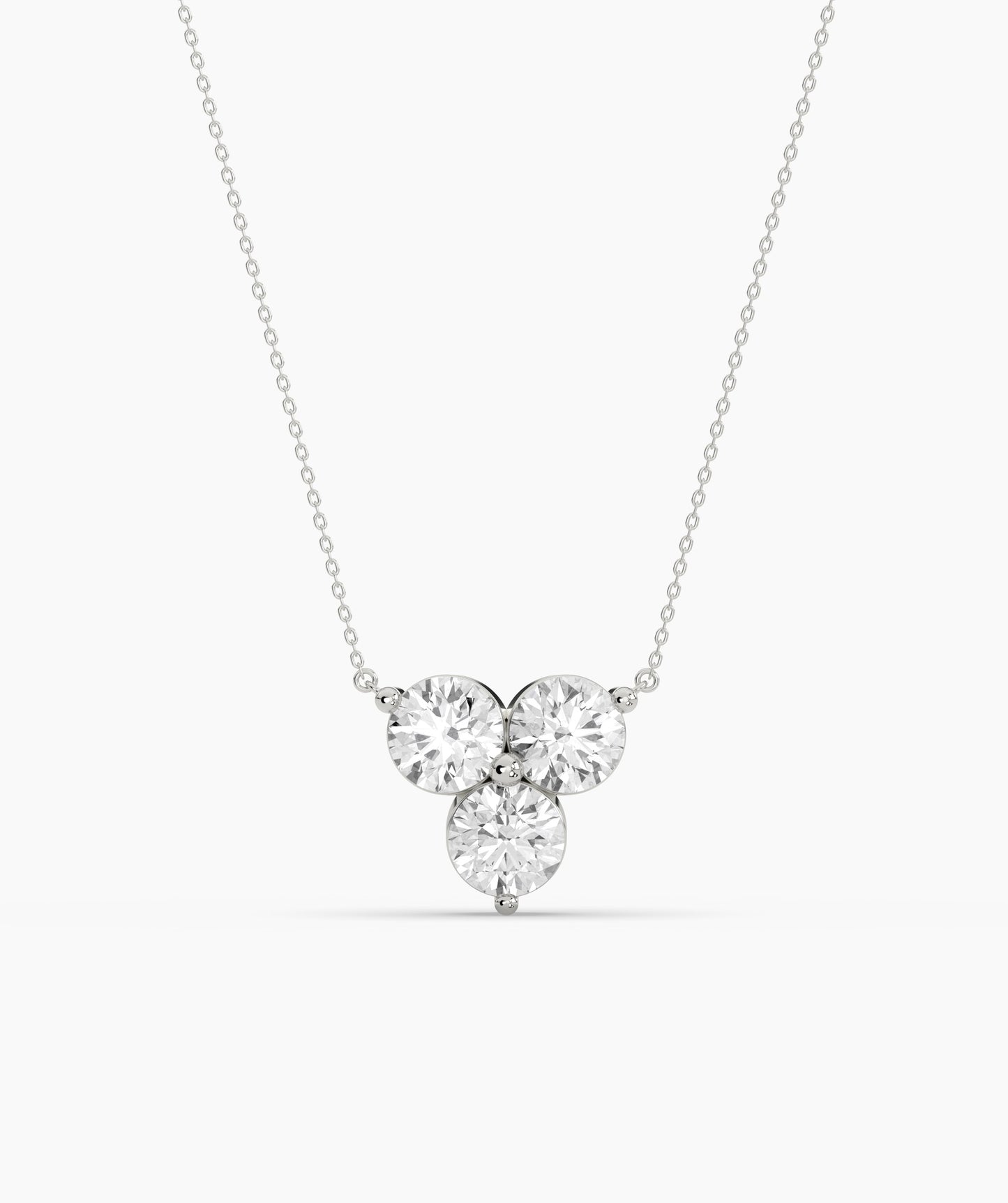 Gold Triangle Diamond Necklace