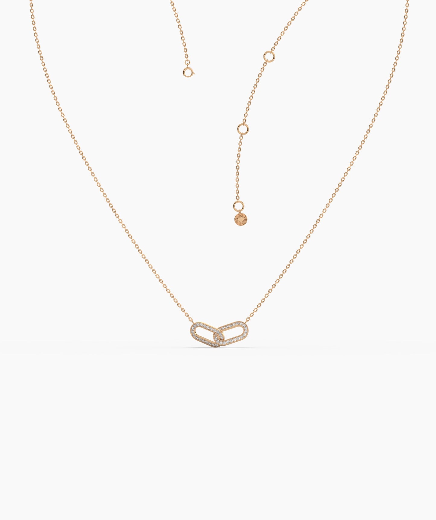 14K Gold Double Link Necklace