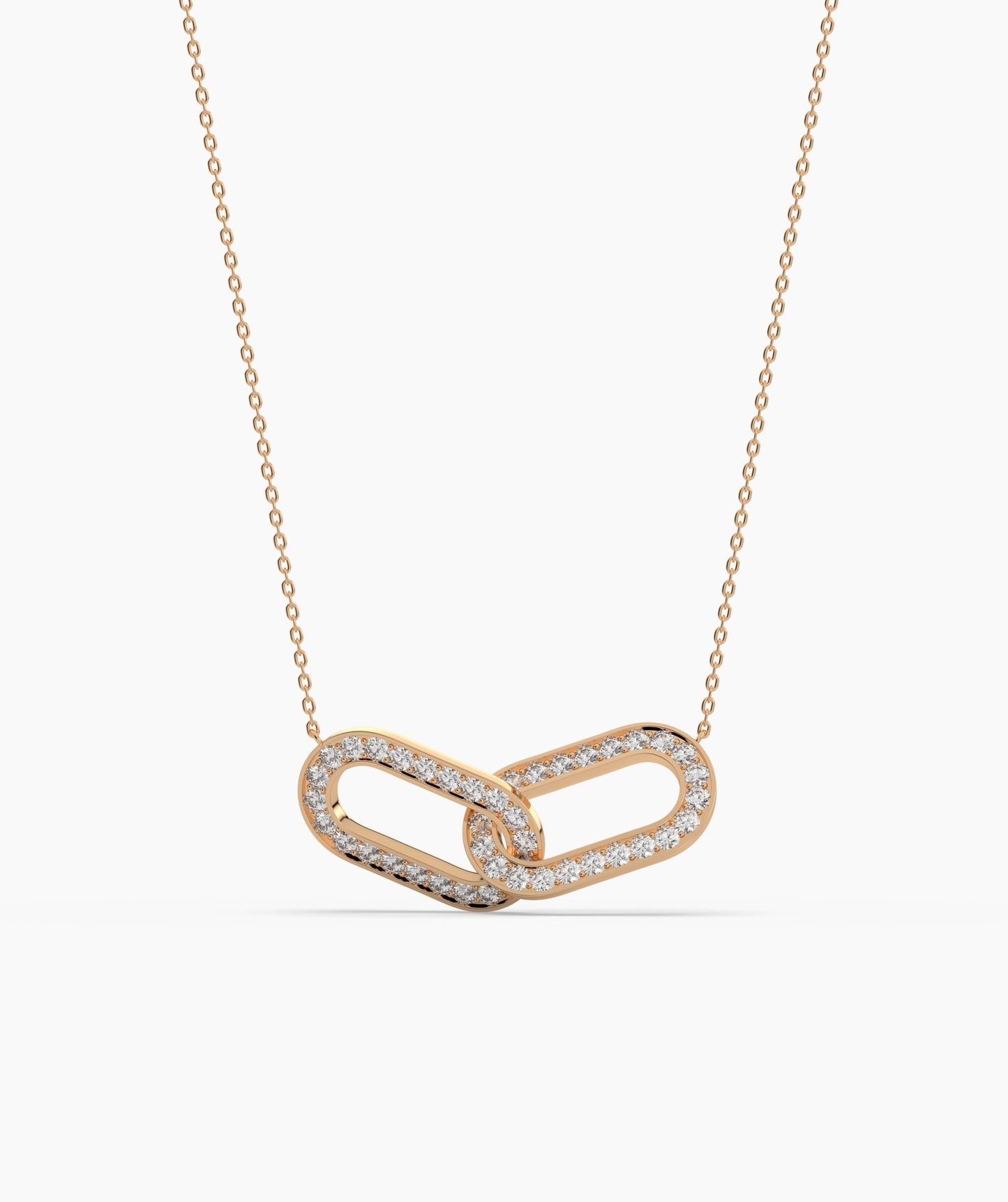 14K Gold Double Link Necklace