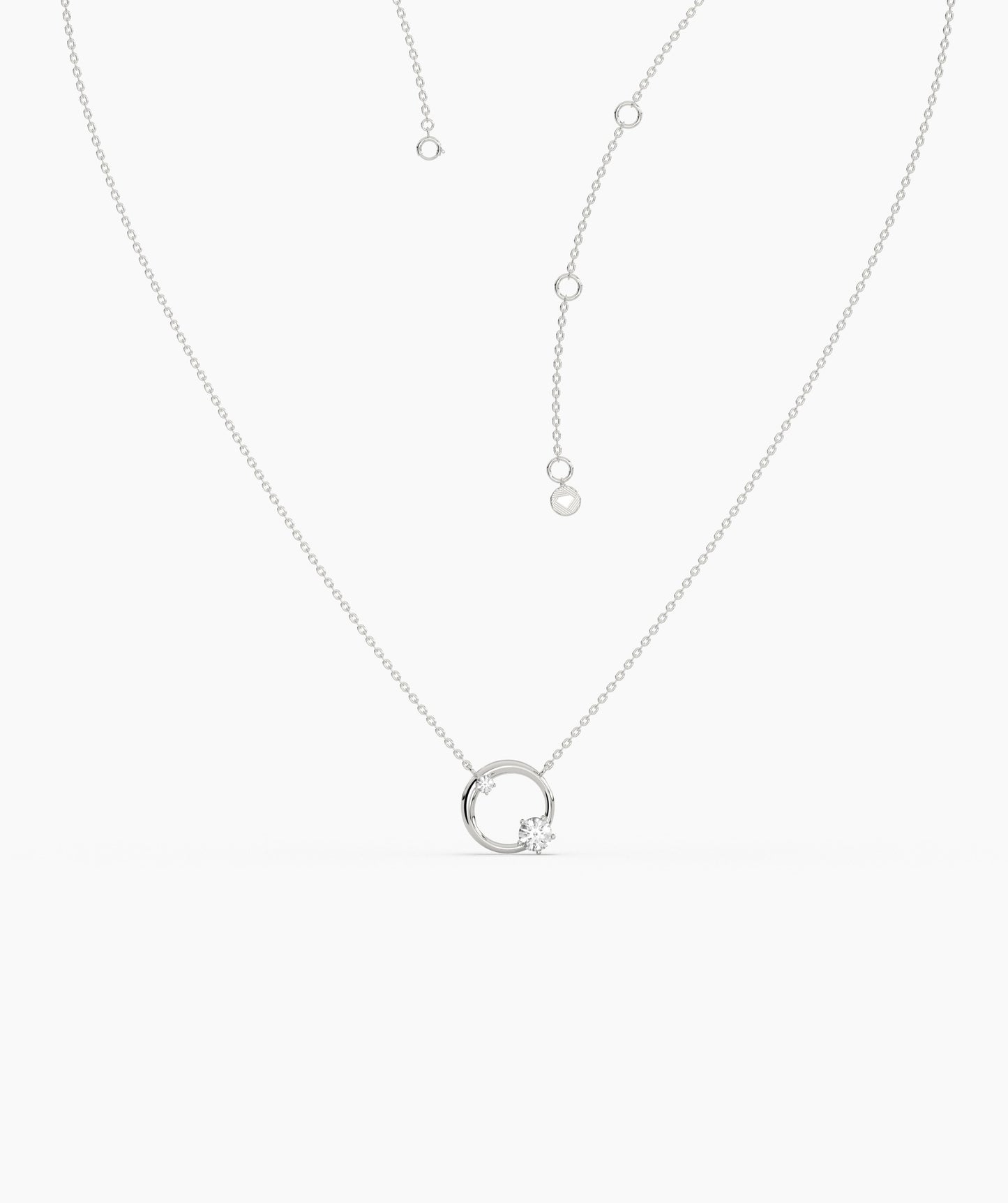 Modern Open Circle Necklace