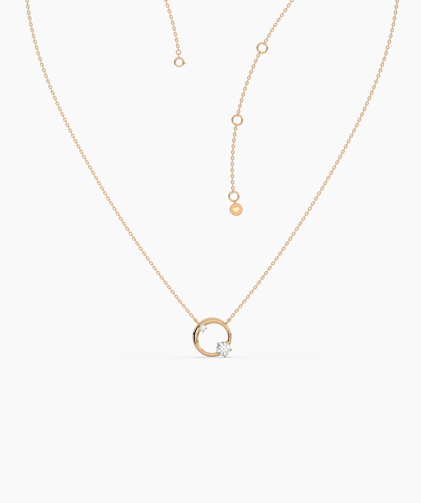 Modern Open Circle Necklace