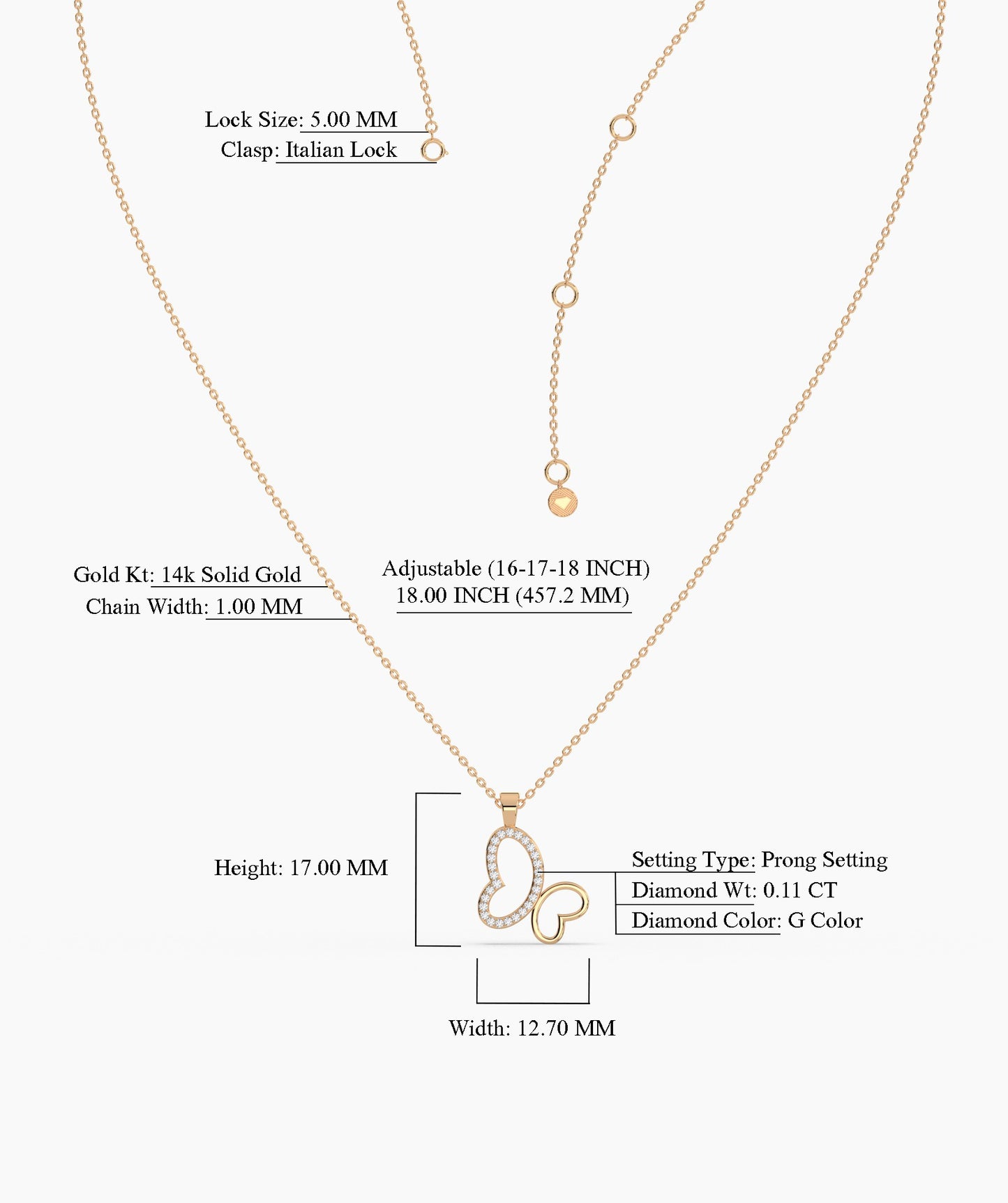 Intertwined Hearts Necklace