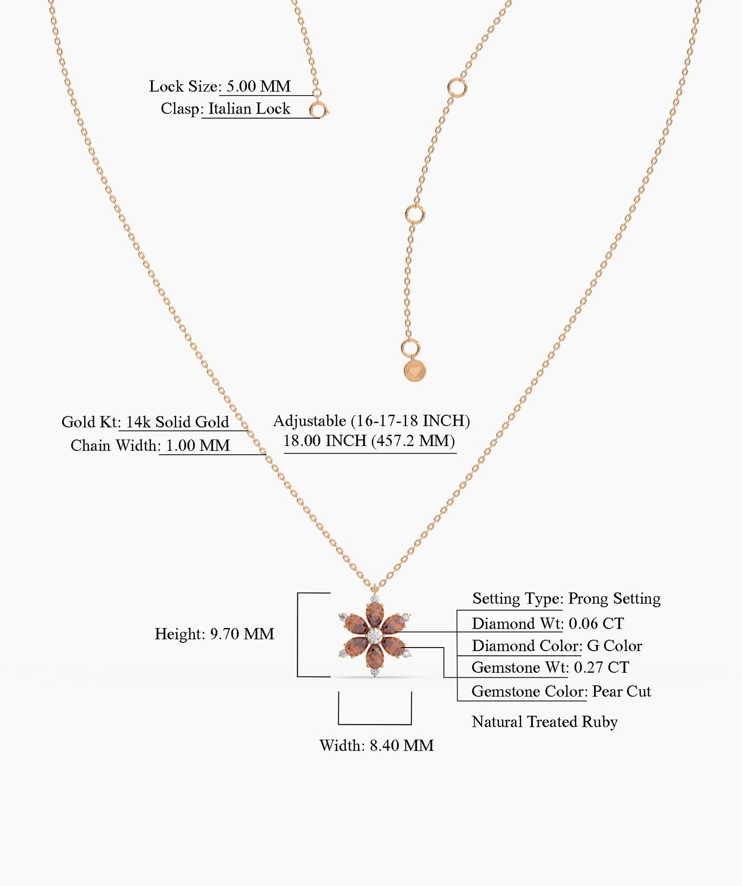 Blossom Pendant with Sparkling Accents