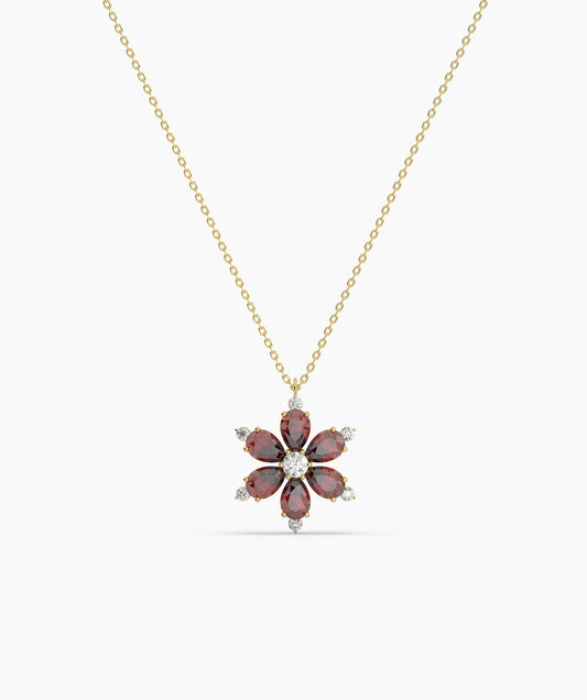 Blossom Pendant with Sparkling Accents