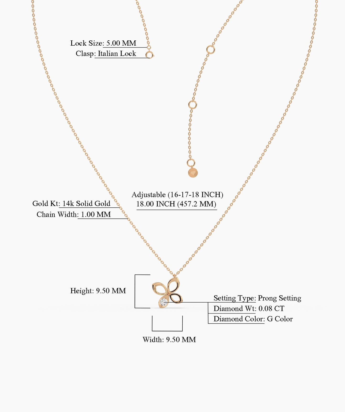 Diamond Floral Pendant