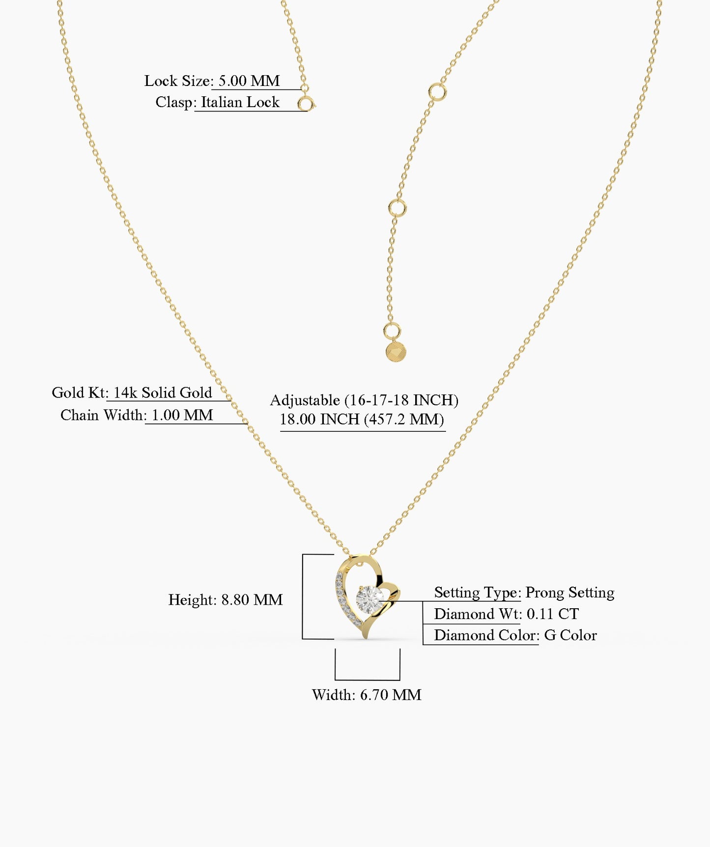 Sparkling Devotion Heart Pendant