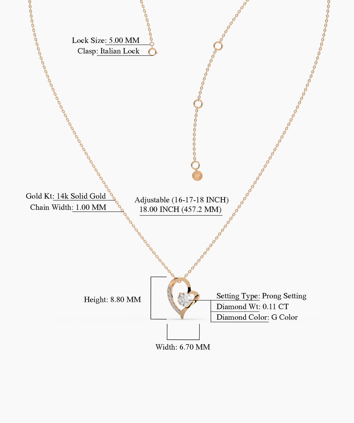 Sparkling Devotion Heart Pendant