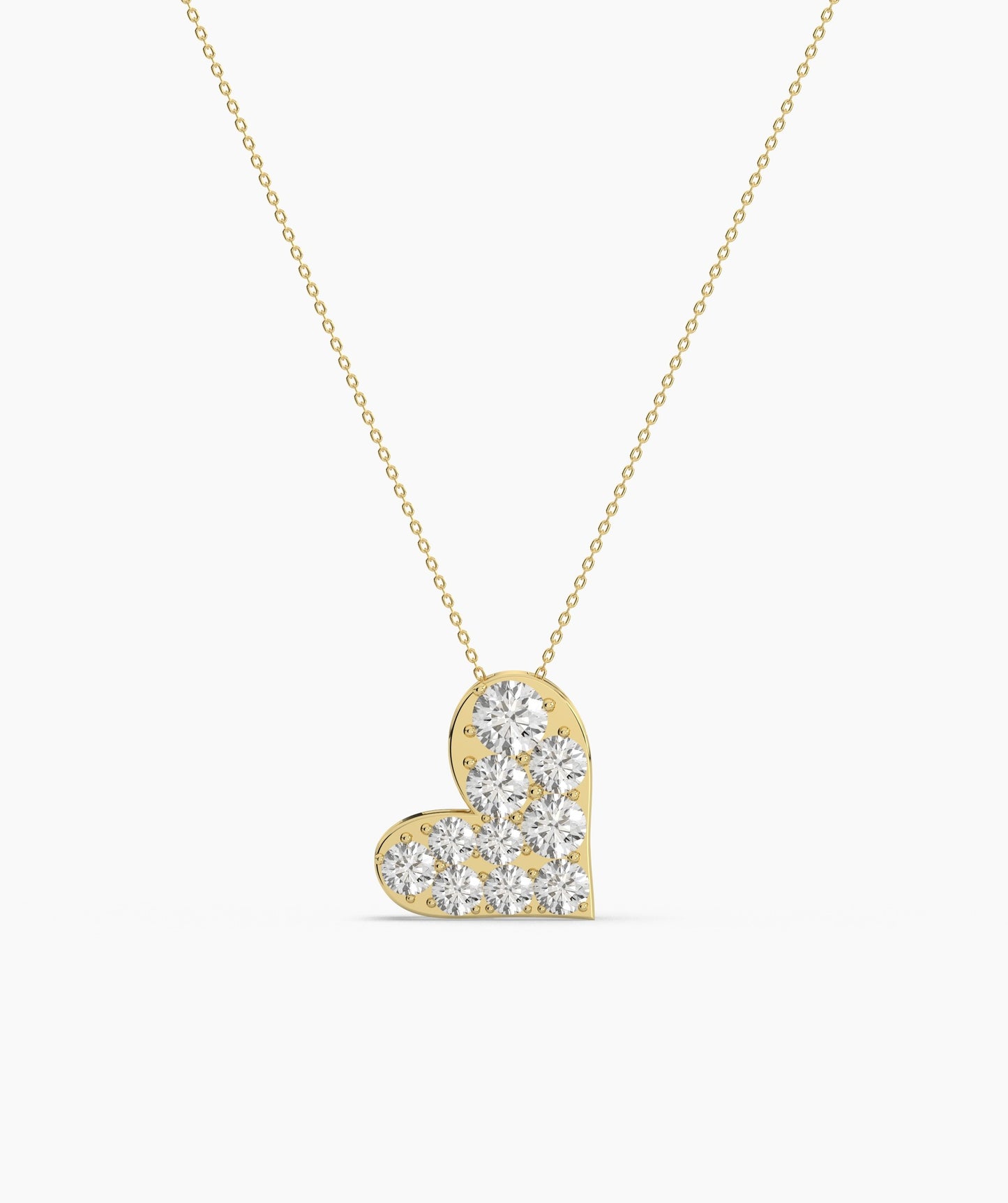 Pave Heart Necklace