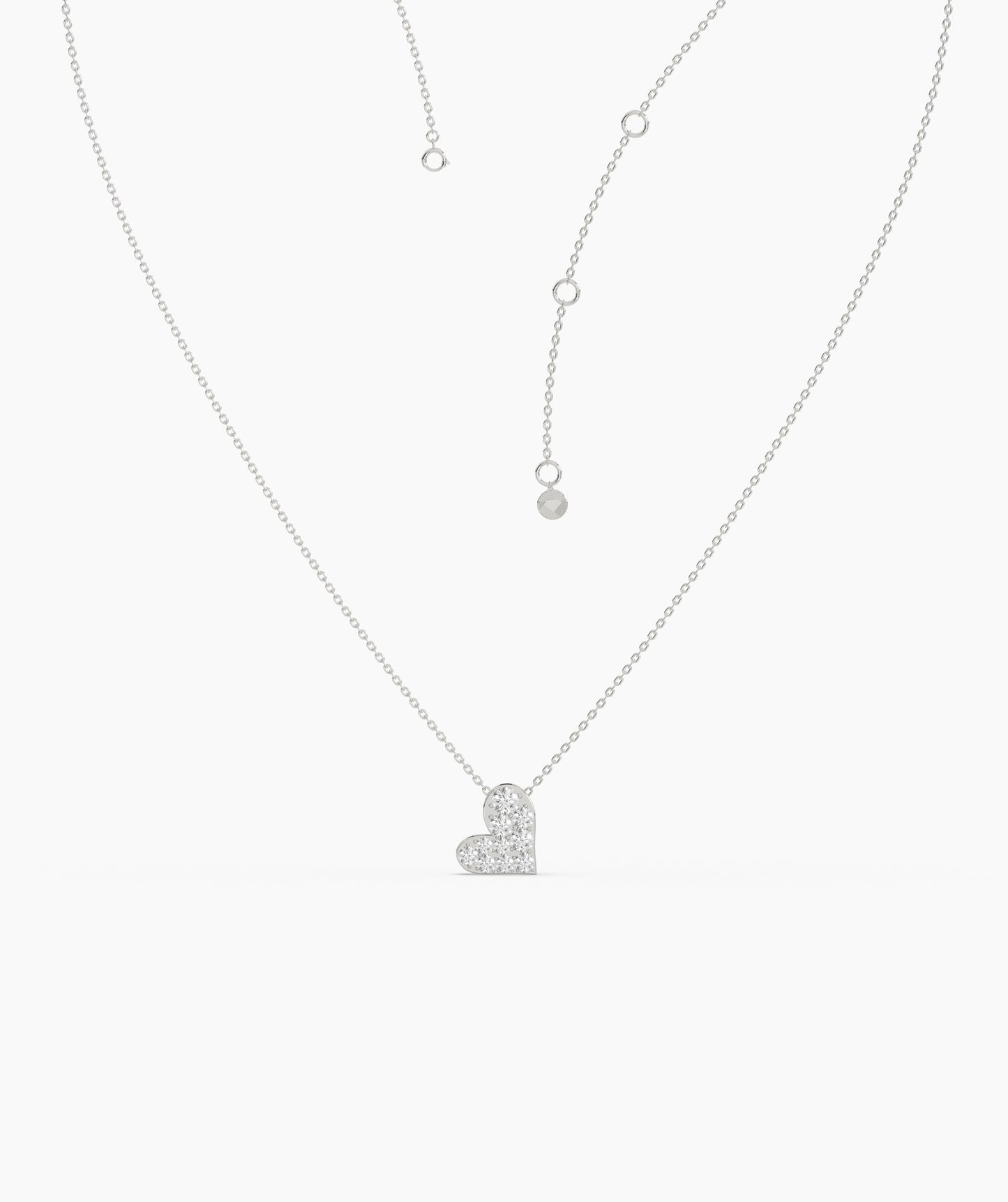 Pave Heart Necklace