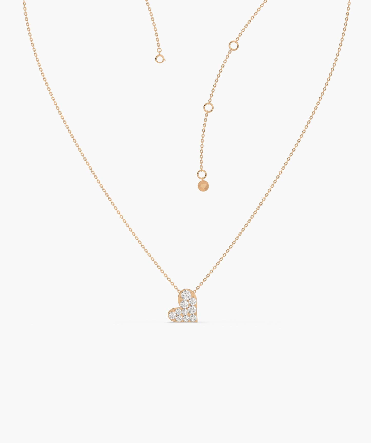Pave Heart Necklace