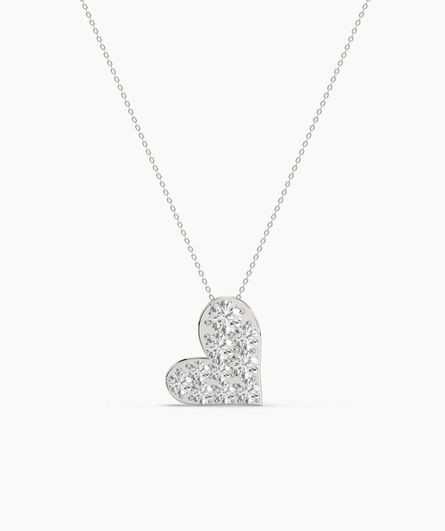 Pave Heart Necklace