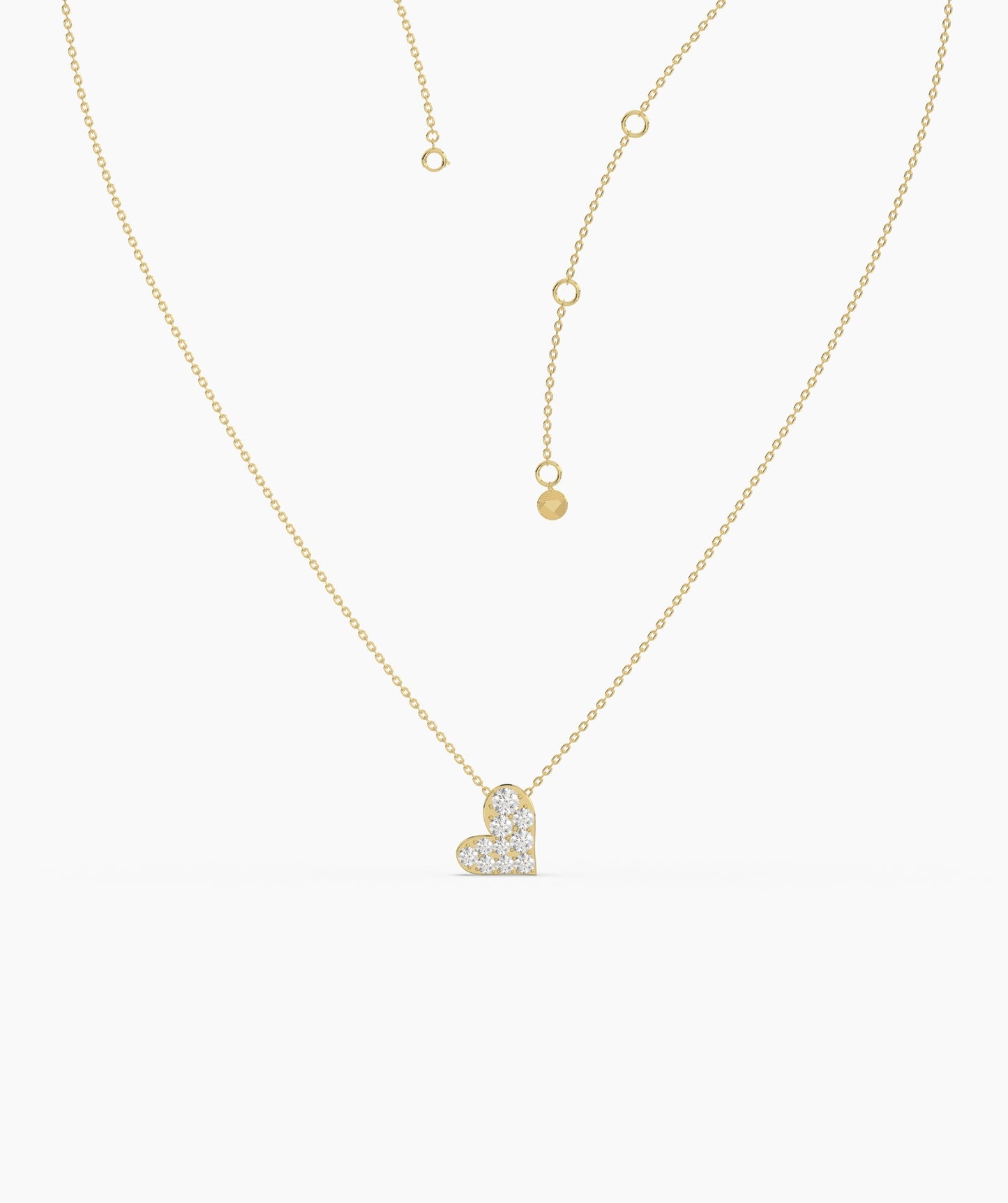 Pave Heart Necklace