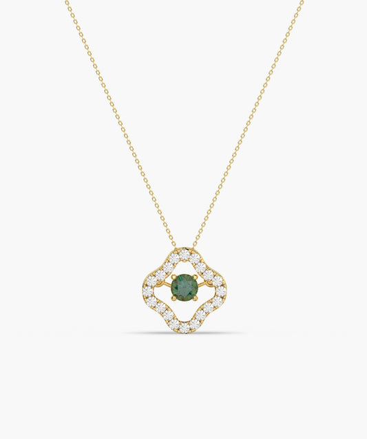 Luxe Clover Glow Necklace