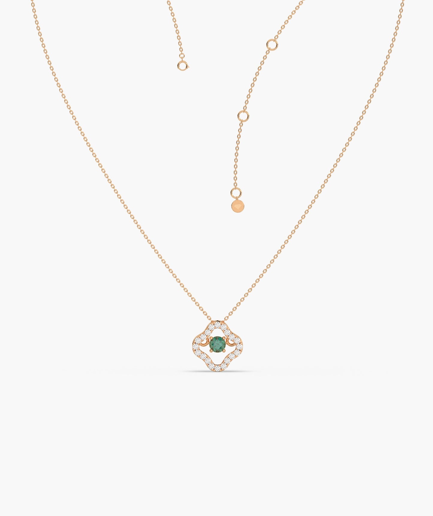 Luxe Clover Glow Necklace