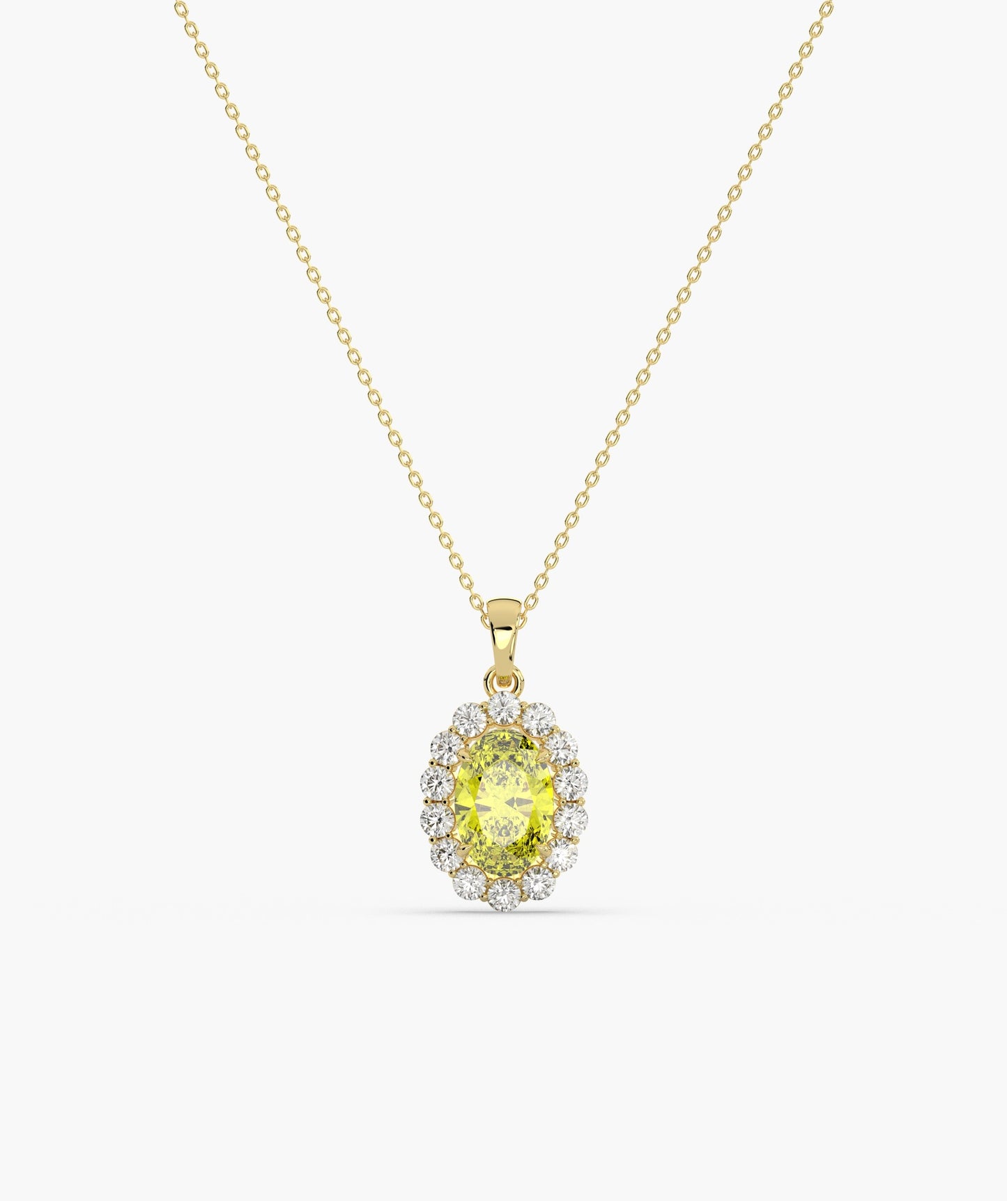 Sunshine Sparkle Oval Pendant