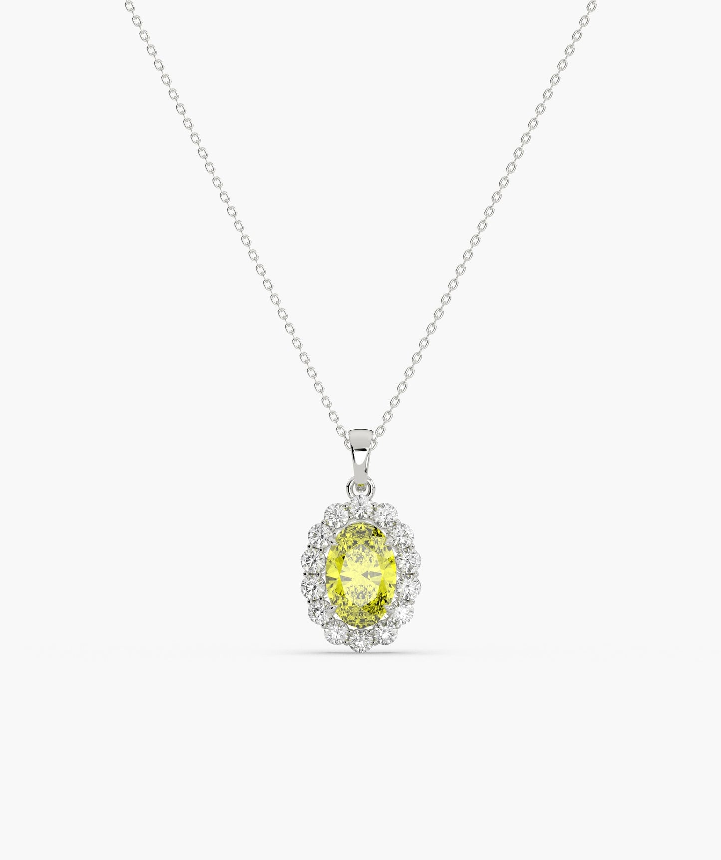Sunshine Sparkle Oval Pendant