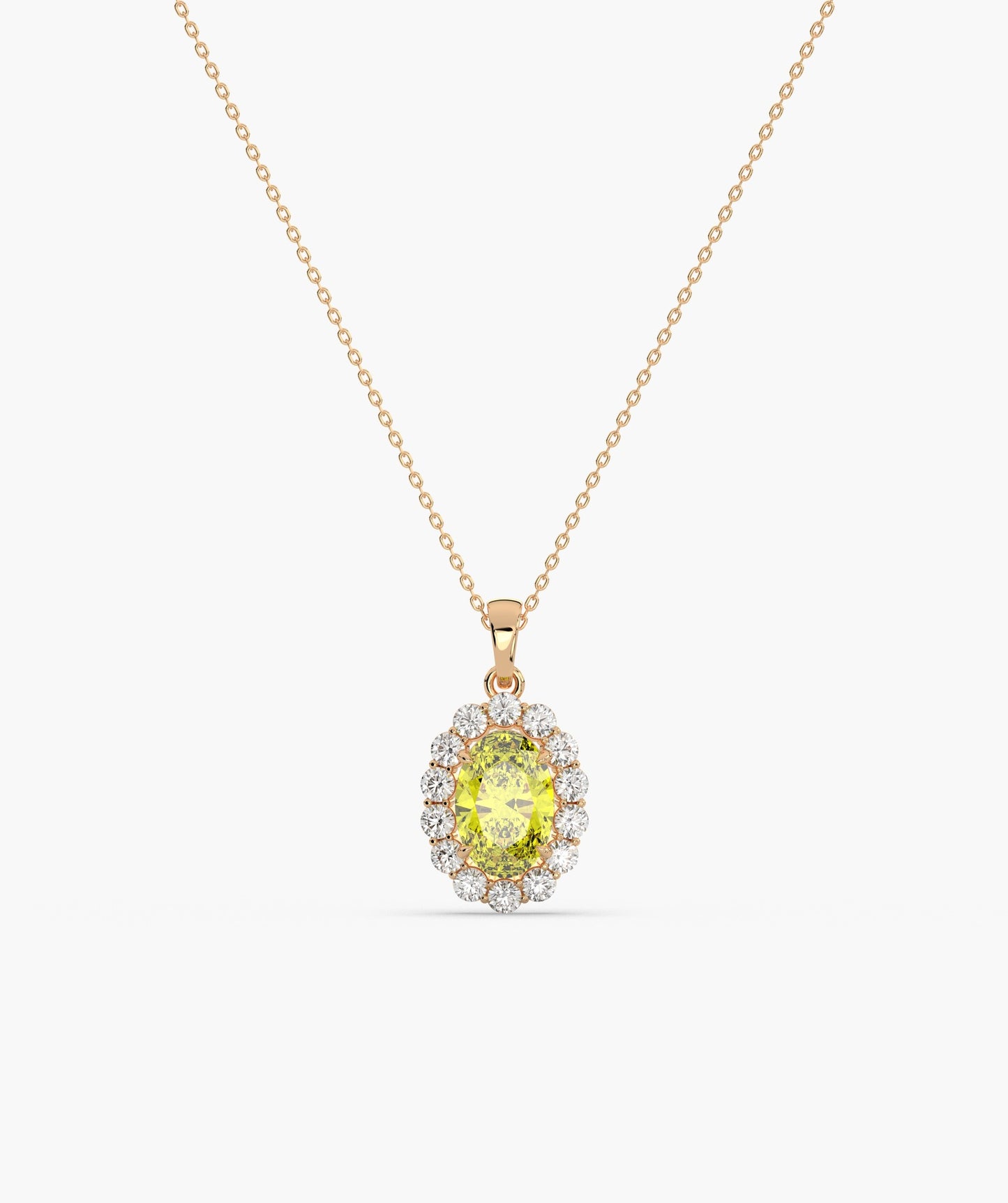 Sunshine Sparkle Oval Pendant
