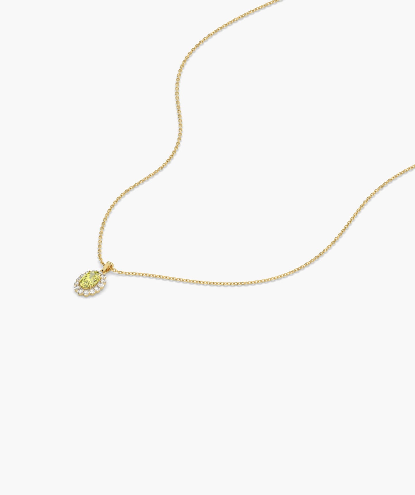 Sunshine Sparkle Oval Pendant