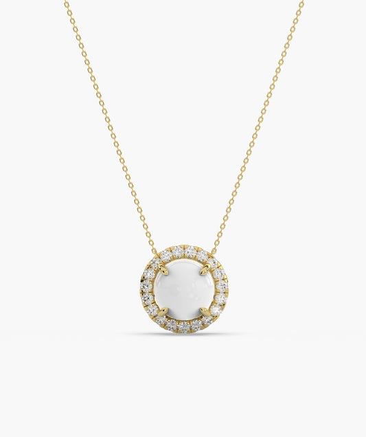 Classic White Solitaire Pendant