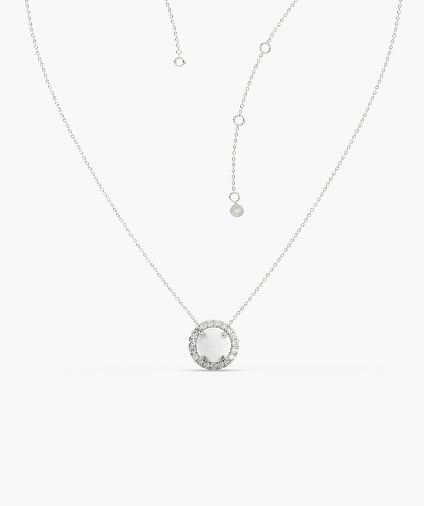 Classic White Solitaire Pendant