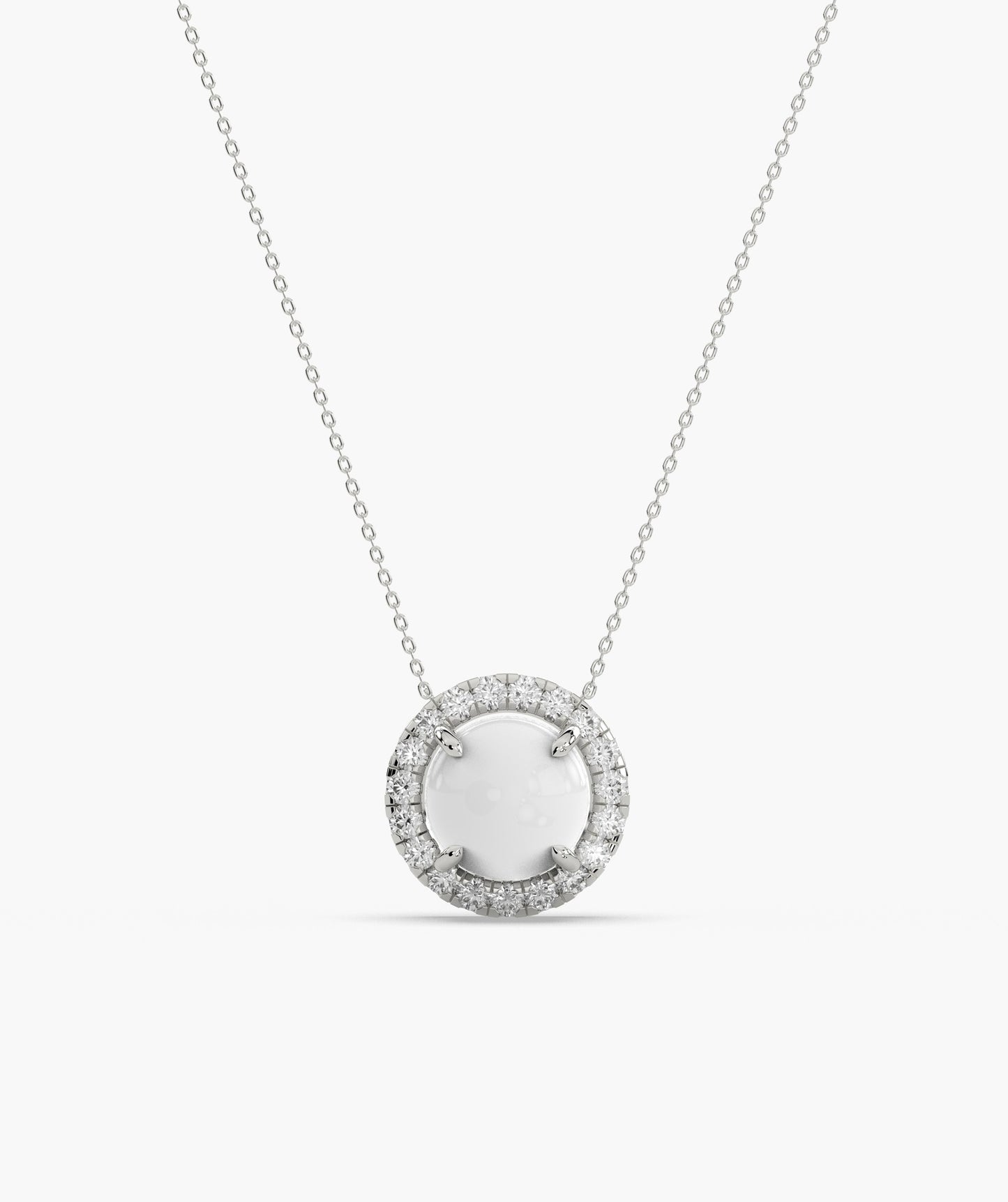 Classic White Solitaire Pendant