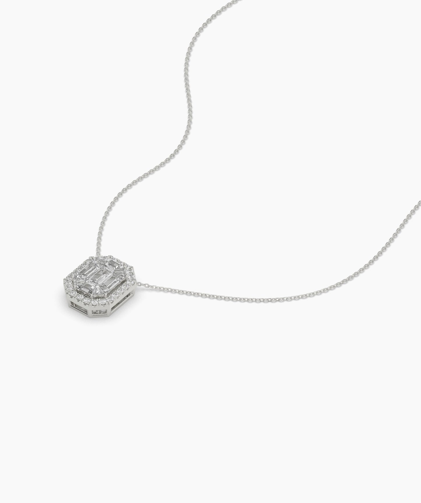 Octagon Diamond Necklace
