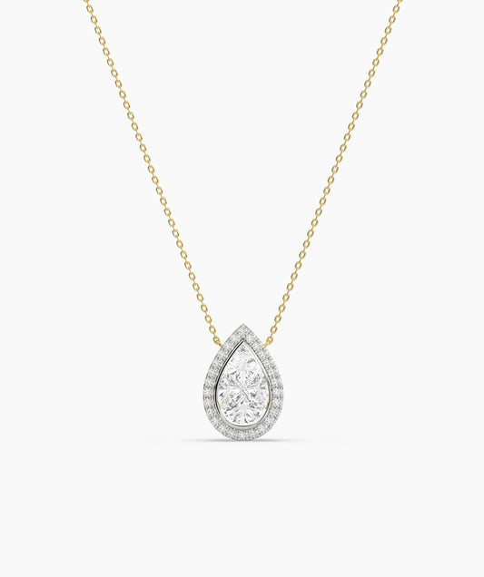 Pear-Cut Diamond Pendant