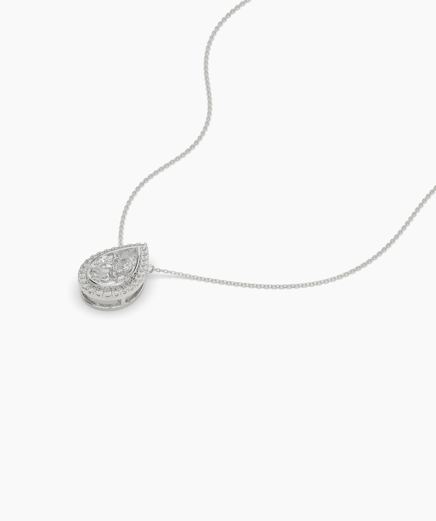 Pear-Cut Diamond Pendant